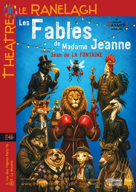 Les fables de Madame Jeanne au Théâtre le Ranelagh