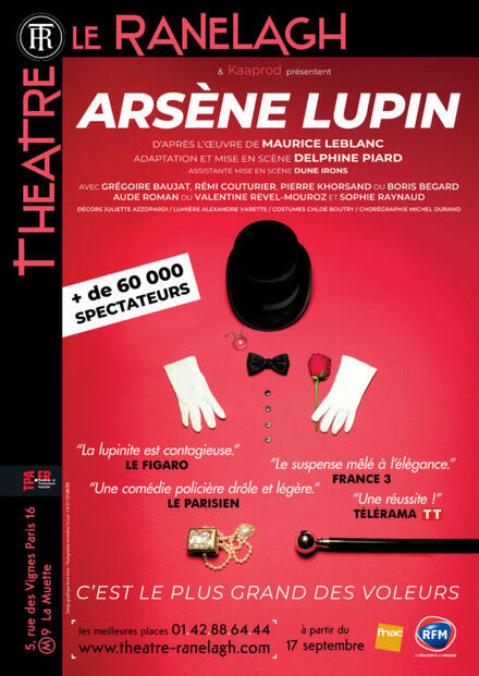 Arsène Lupin au Théâtre le Ranelagh