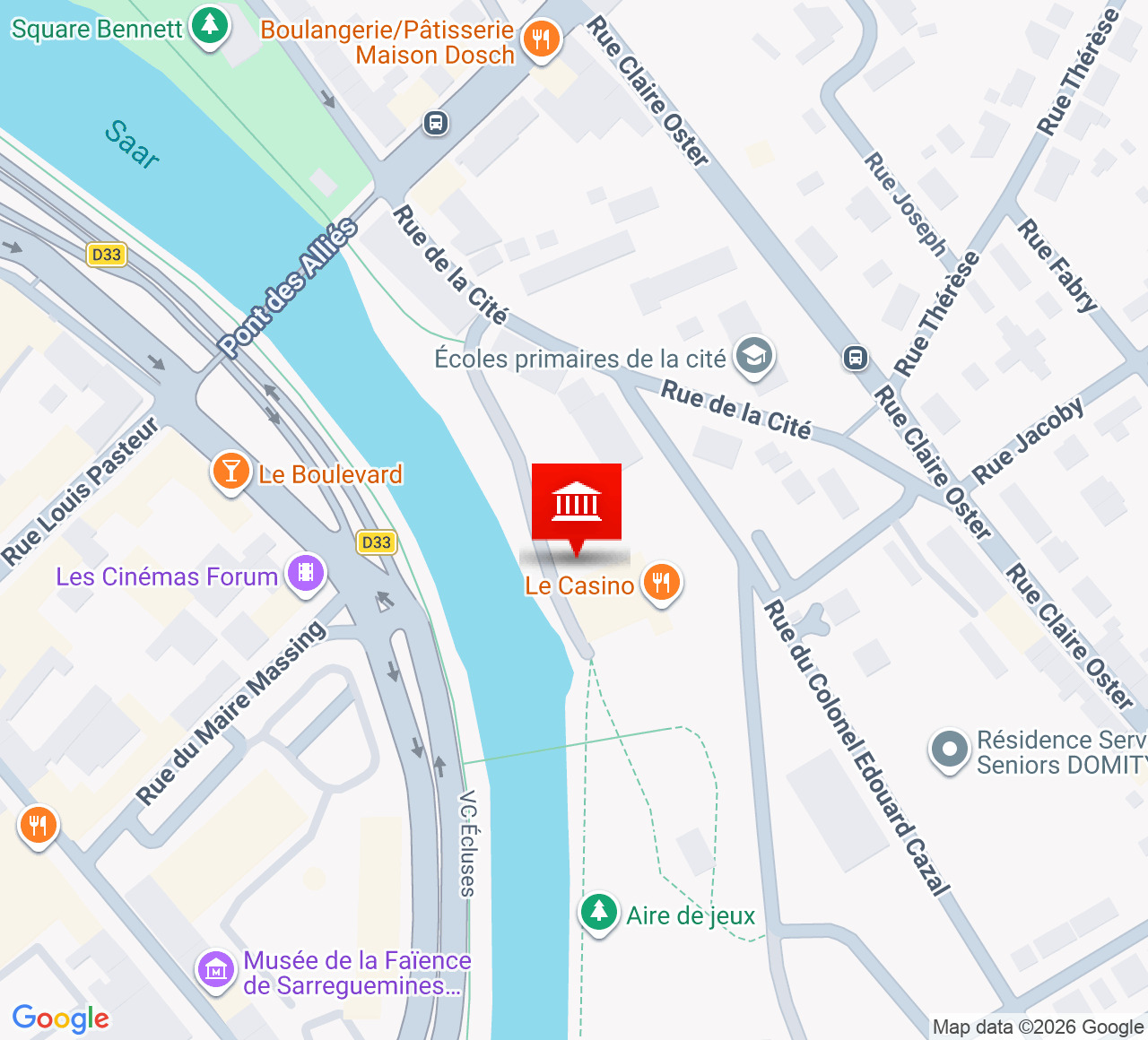 Plan d’accès Auditorium du Casino - Raymond Kraemer