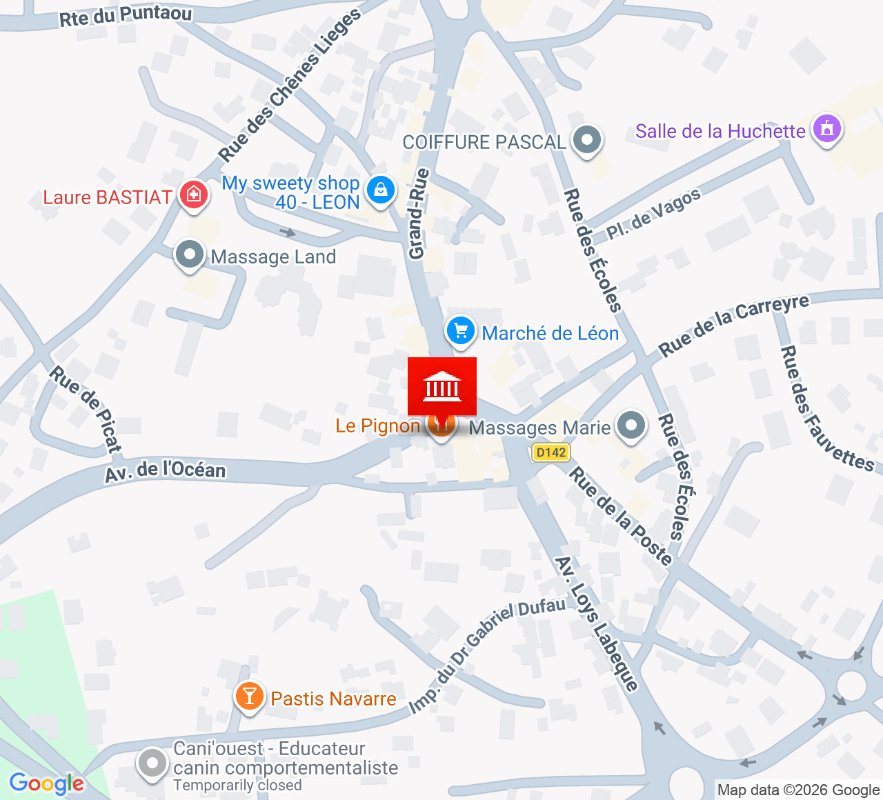 Plan d’accès Centre Culturel de Léon