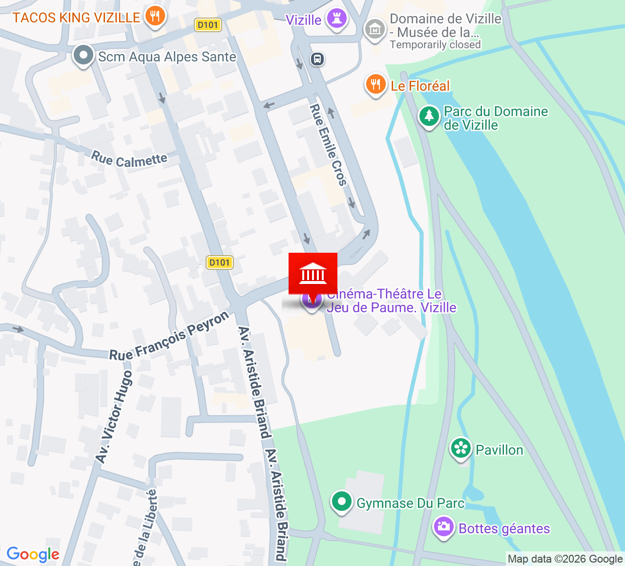 Plan d’accès Théâtre le Jeu de Paume