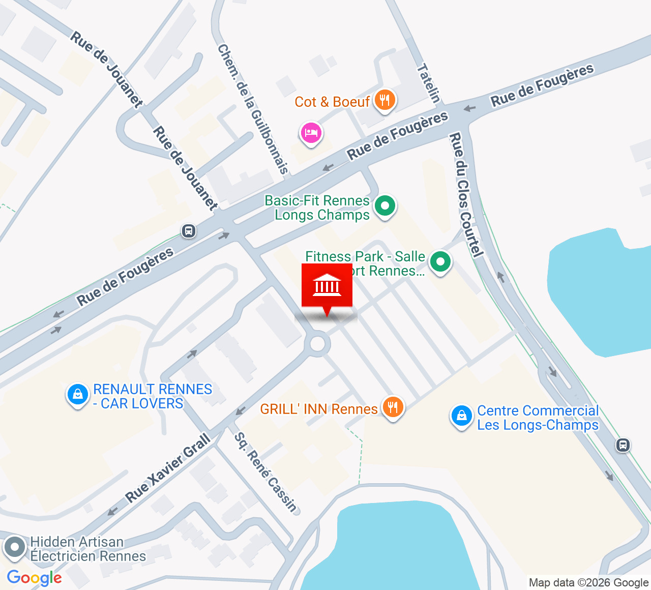 Plan d’accès Comédie de Rennes