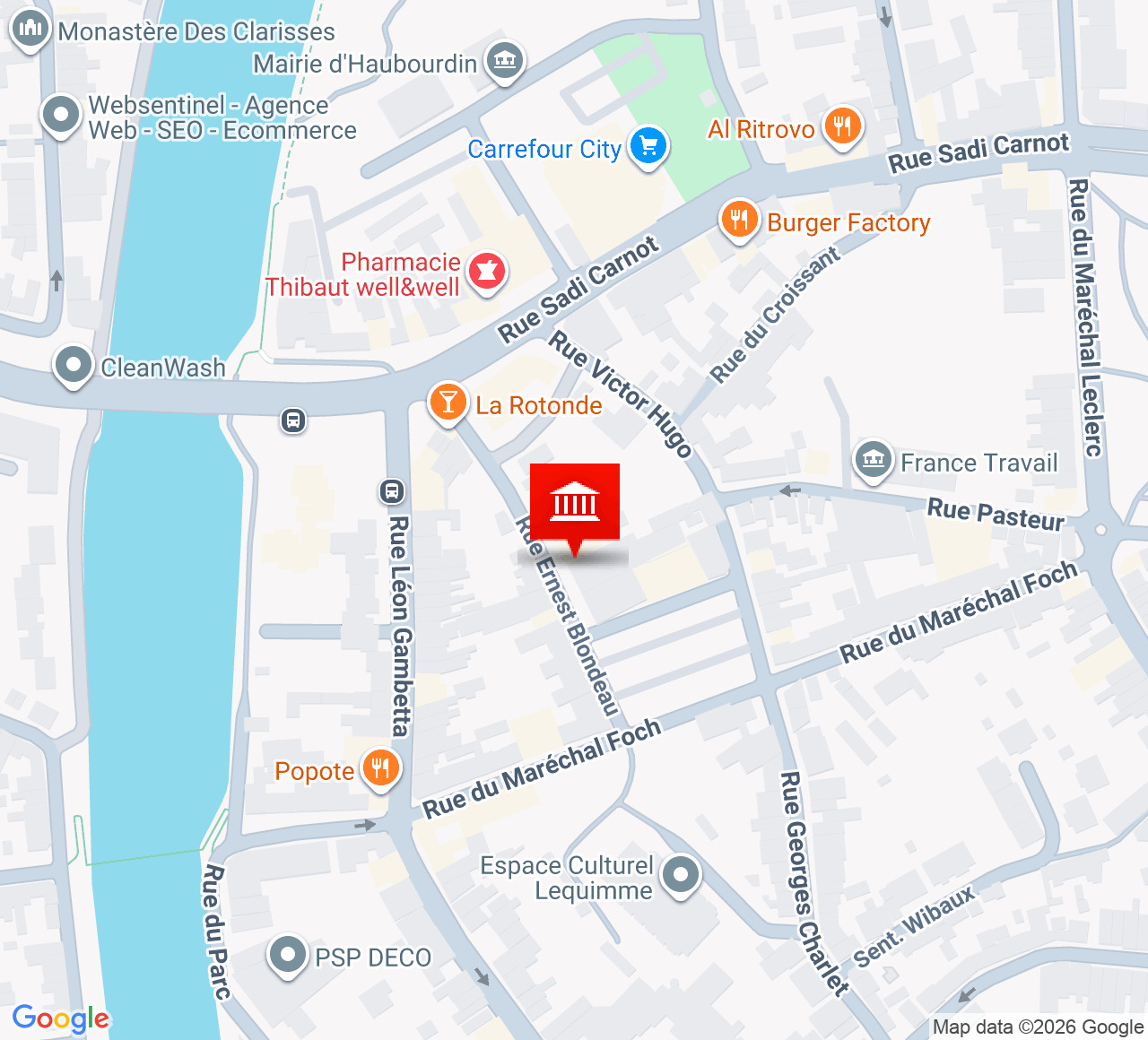 Plan d’accès Espace Culturel Lequimme