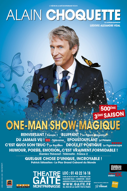 Alain Choquette dans Drôlement Magique au Théâtre de la Gaîté Montparnasse