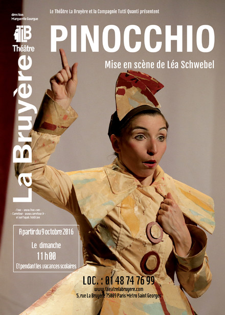PINOCCHIO au Théâtre Actuel La Bruyère