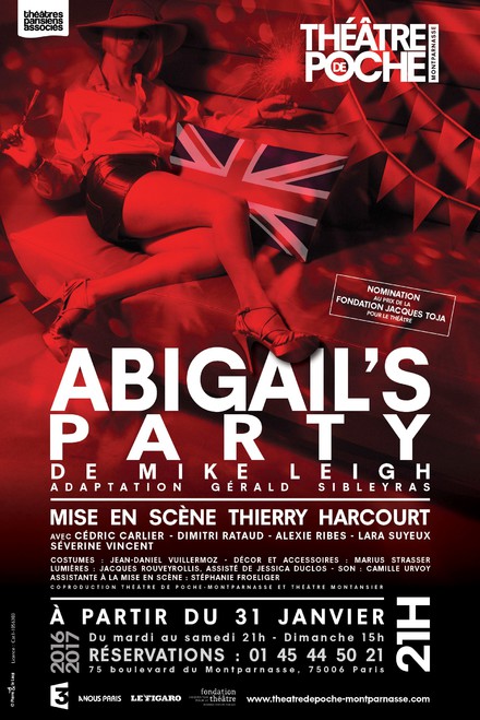 ABIGAIL'S PARTY au Théâtre de Poche-Montparnasse (Grande salle)