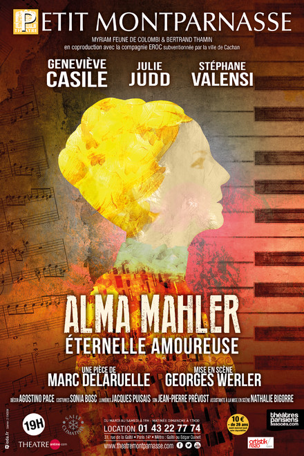 Alma Mahler- éternelle amoureuse au Théâtre du Petit Montparnasse