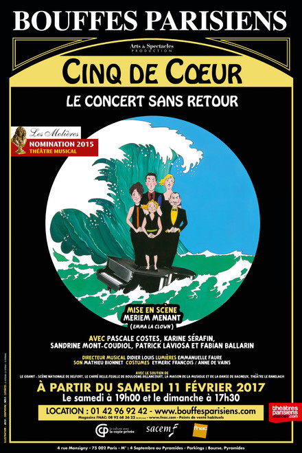 CINQ DE CŒUR dans Le Concert Sans Retour au Théâtre des Bouffes Parisiens