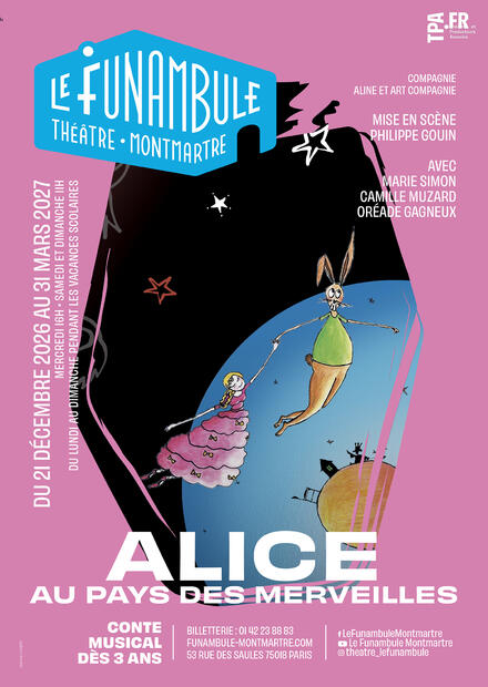 ALICE AU PAYS DES MERVEILLES au Théâtre du Funambule Montmartre