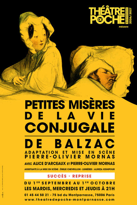 PETITES MISÈRES DE LA VIE CONJUGALE au Théâtre de Poche-Montparnasse