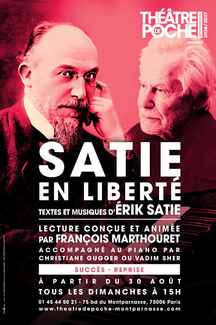 SATIE EN LIBERTÉ au Théâtre de Poche-Montparnasse