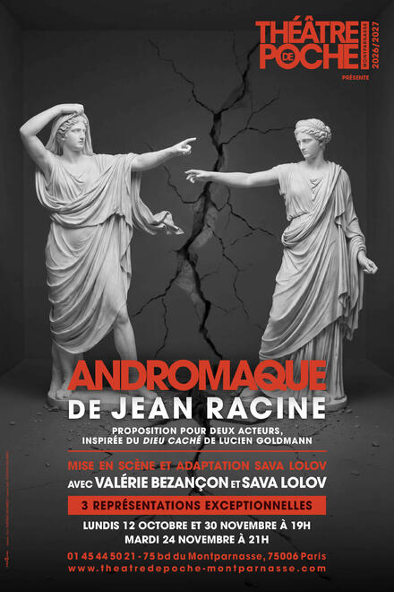 ANDROMAQUE au Théâtre de Poche-Montparnasse