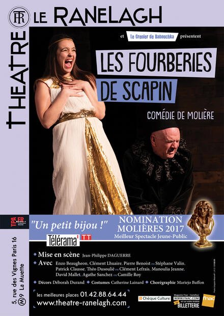 Les Fourberies de Scapin au Théâtre le Ranelagh