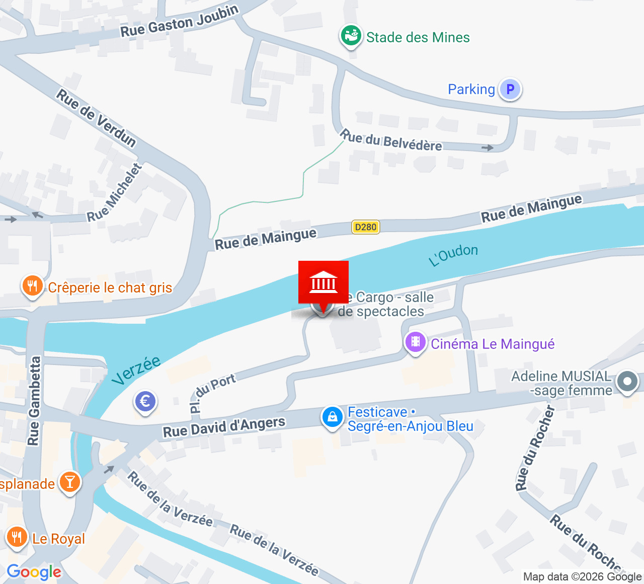 Plan d’accès Le Cargo