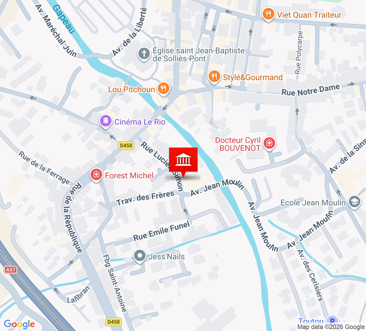 Plan d’accès Salle des fêtes