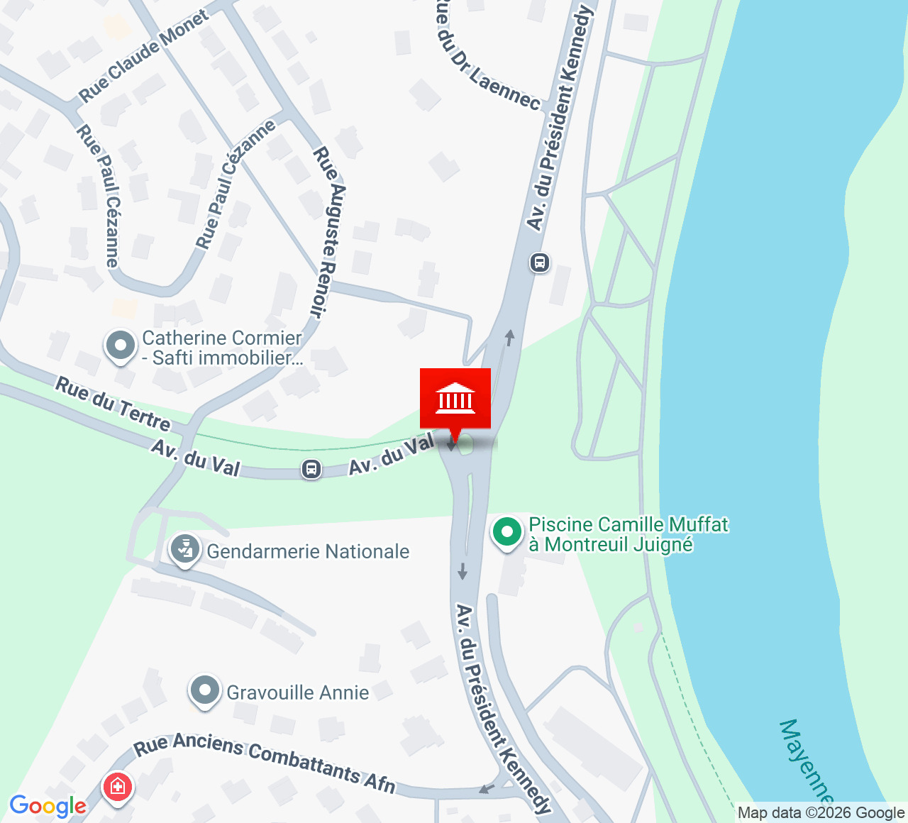 Plan d’accès Salle Jacques Brel