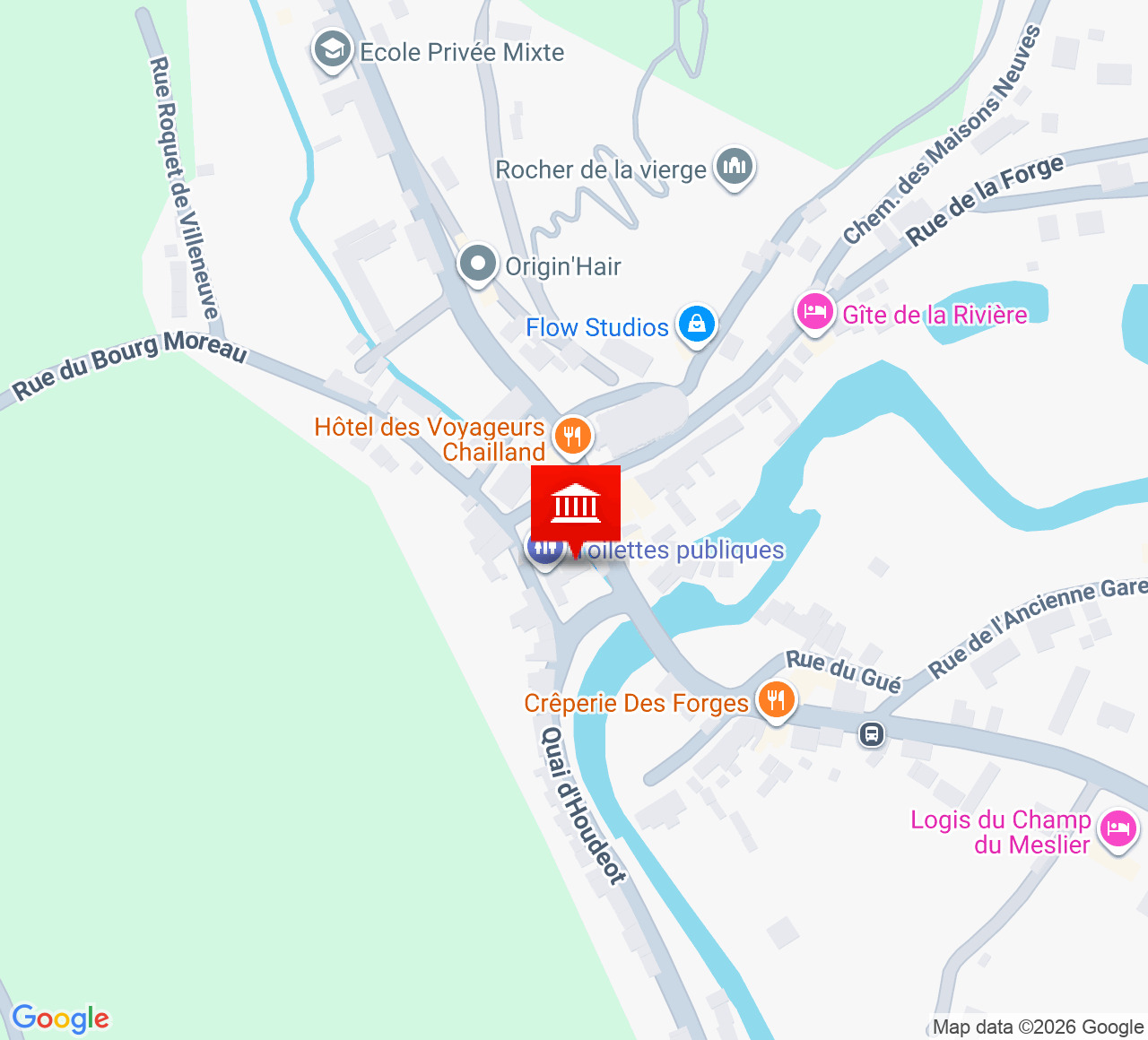 Plan d’accès Salle des fêtes Docteur Rospabé
