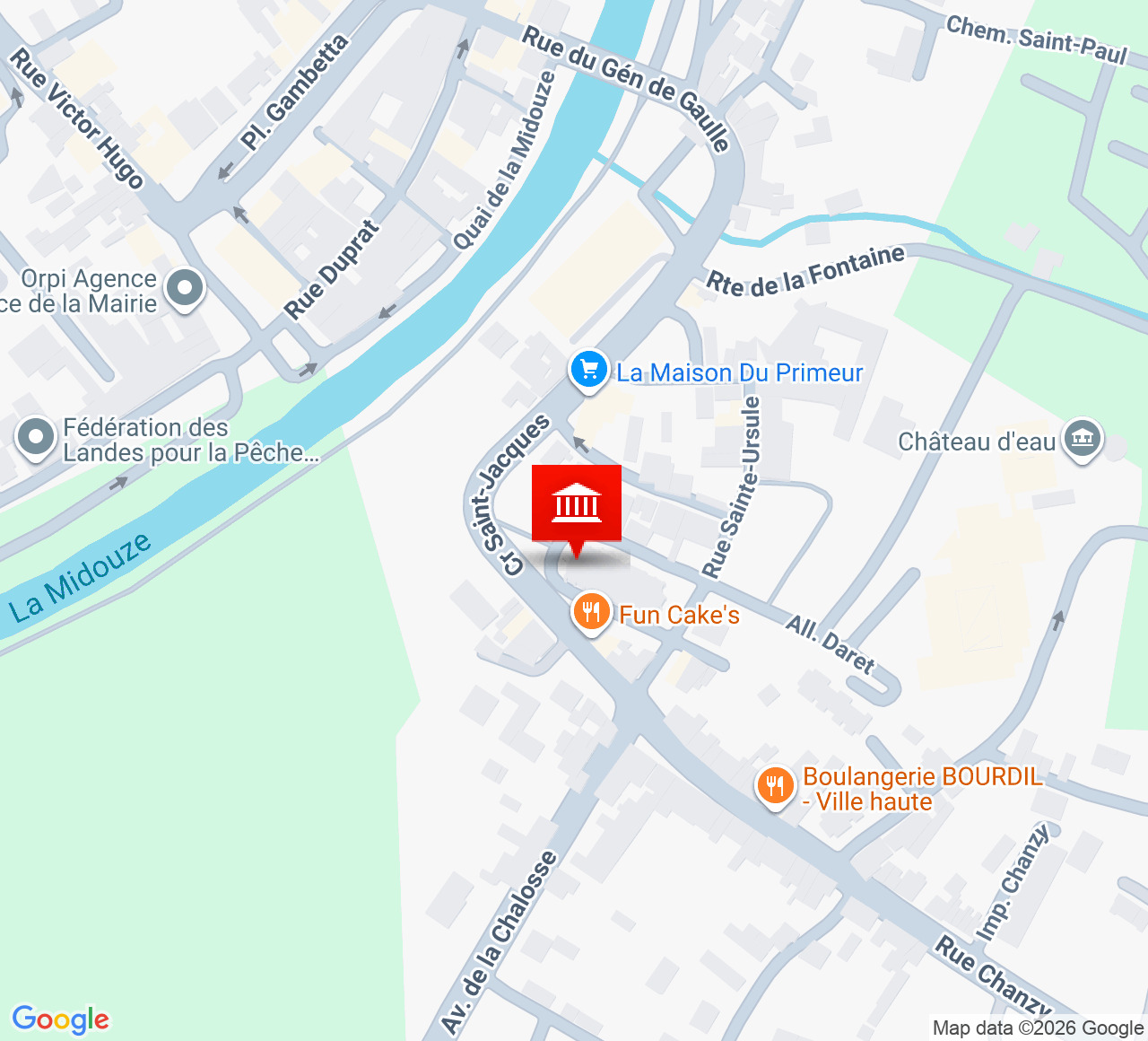 Plan d’accès Salle des fêtes