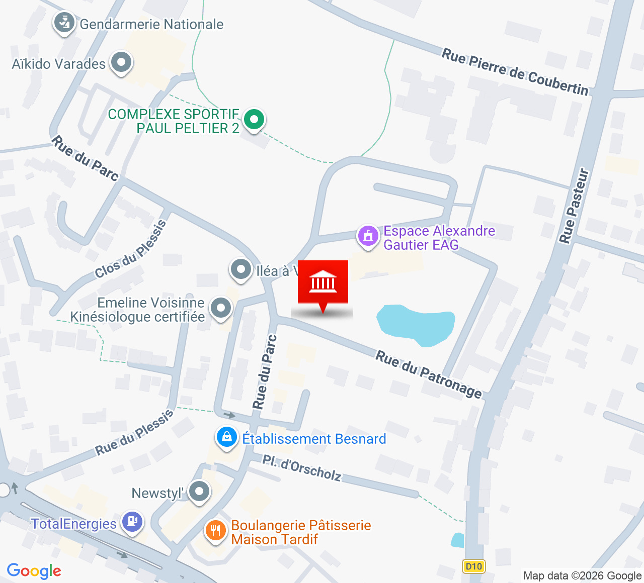 Plan d’accès Espace Alexandre Gautier